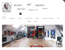 Tablet Screenshot of galerieadriennedesbiolles.com